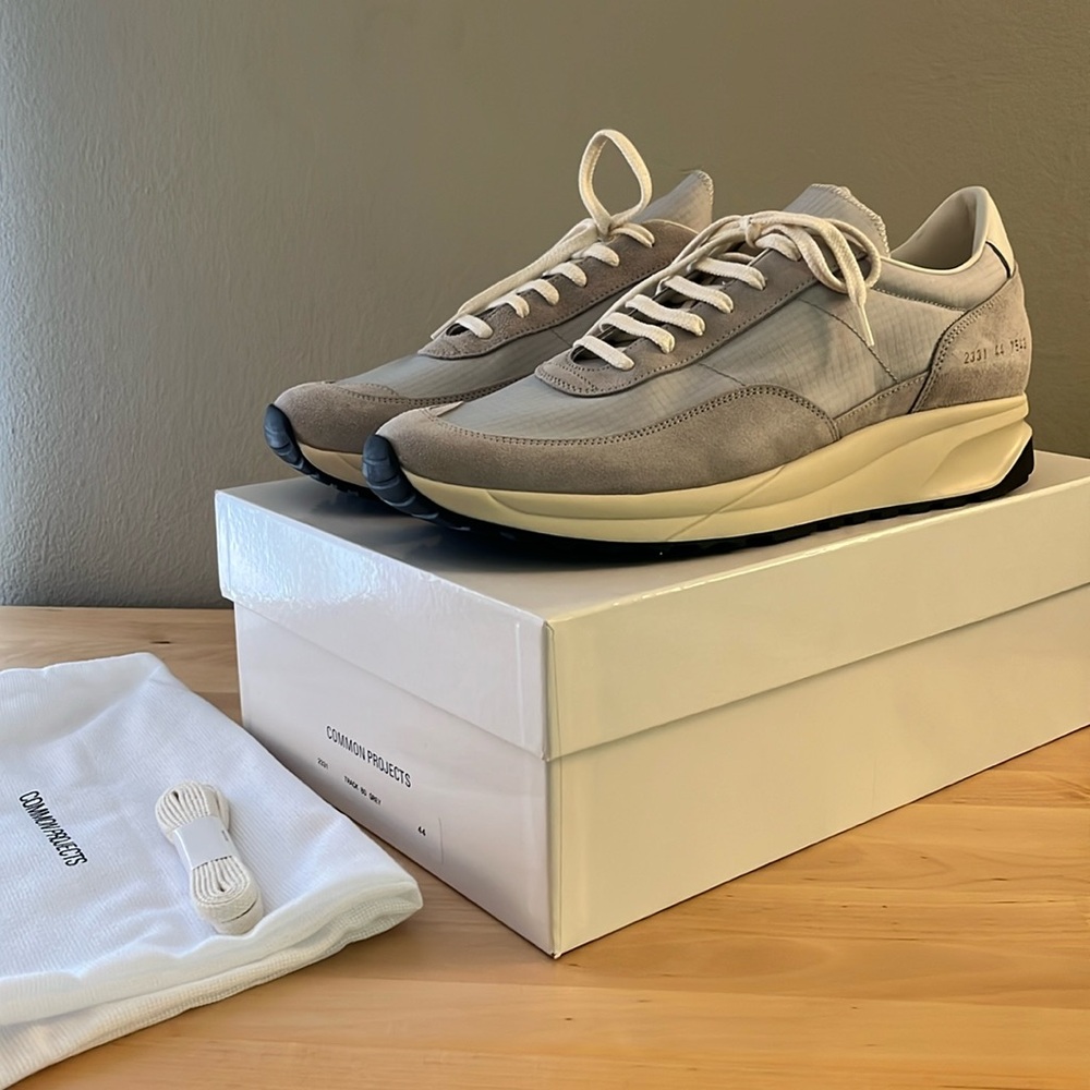 Men’s Common Projects Track 80 Grey 2331 Trainers Sneakers Shoes 44 New in Box
